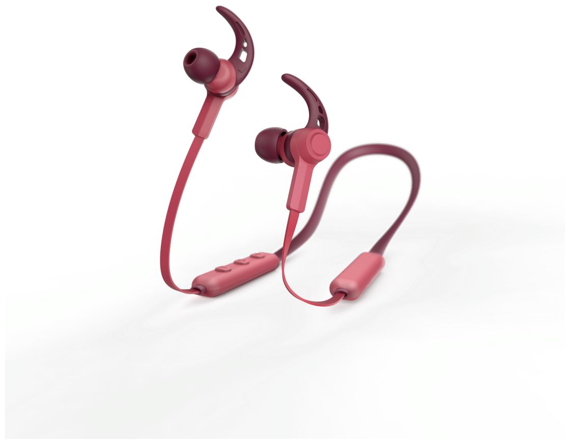184058 Connect Neck In-Ear Bluetooth Kopfhörer kabellos (Rot) 