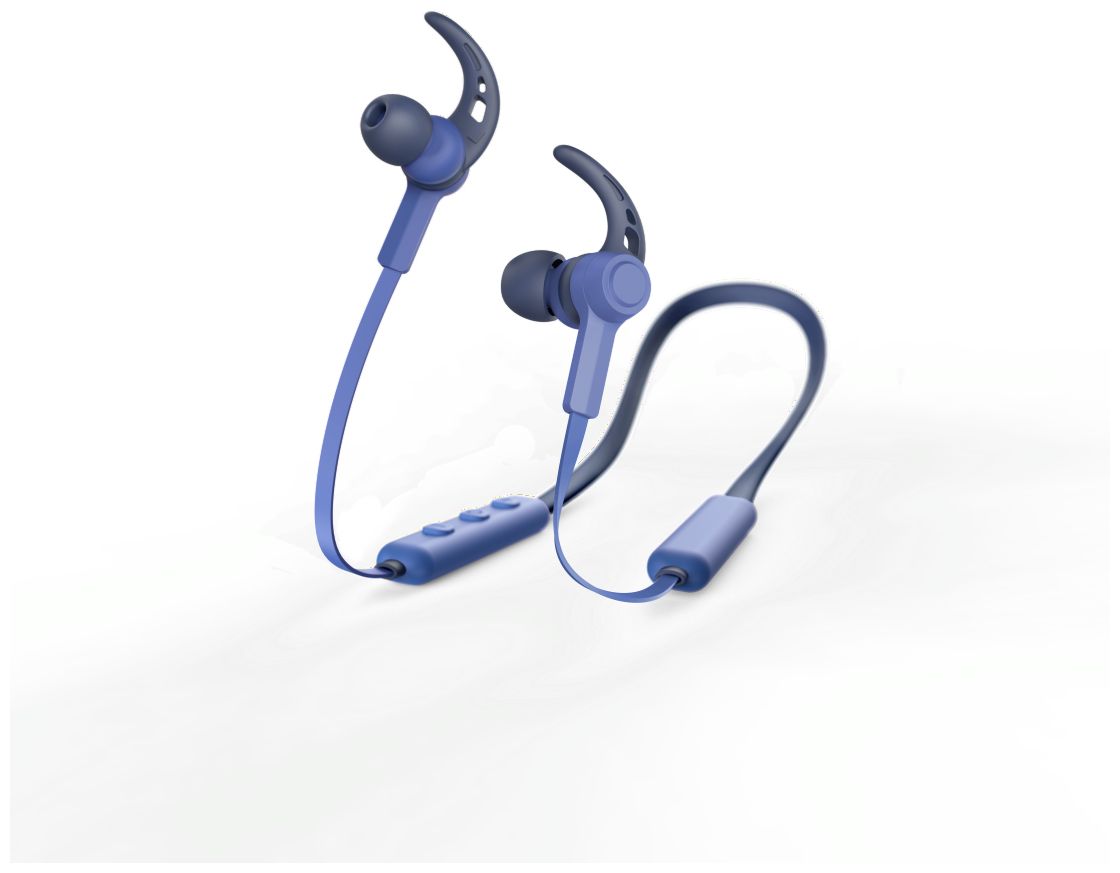 184059 Connect Neck In-Ear Bluetooth Kopfhörer kabellos (Blau) 