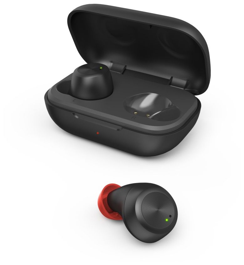184080 Spirit Chop In-Ear Bluetooth Kopfhörer kabellos 4 h Laufzeit IPX4 (Schwarz, Grau) 