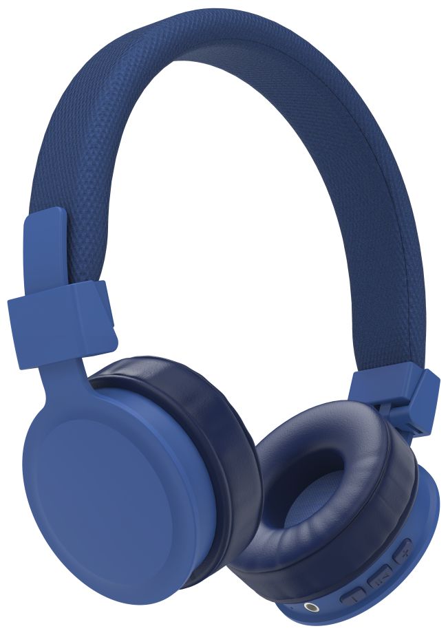 184086 Freedom Lit Ohraufliegender Bluetooth Kopfhörer kabellos 8 h Laufzeit (Blau) 