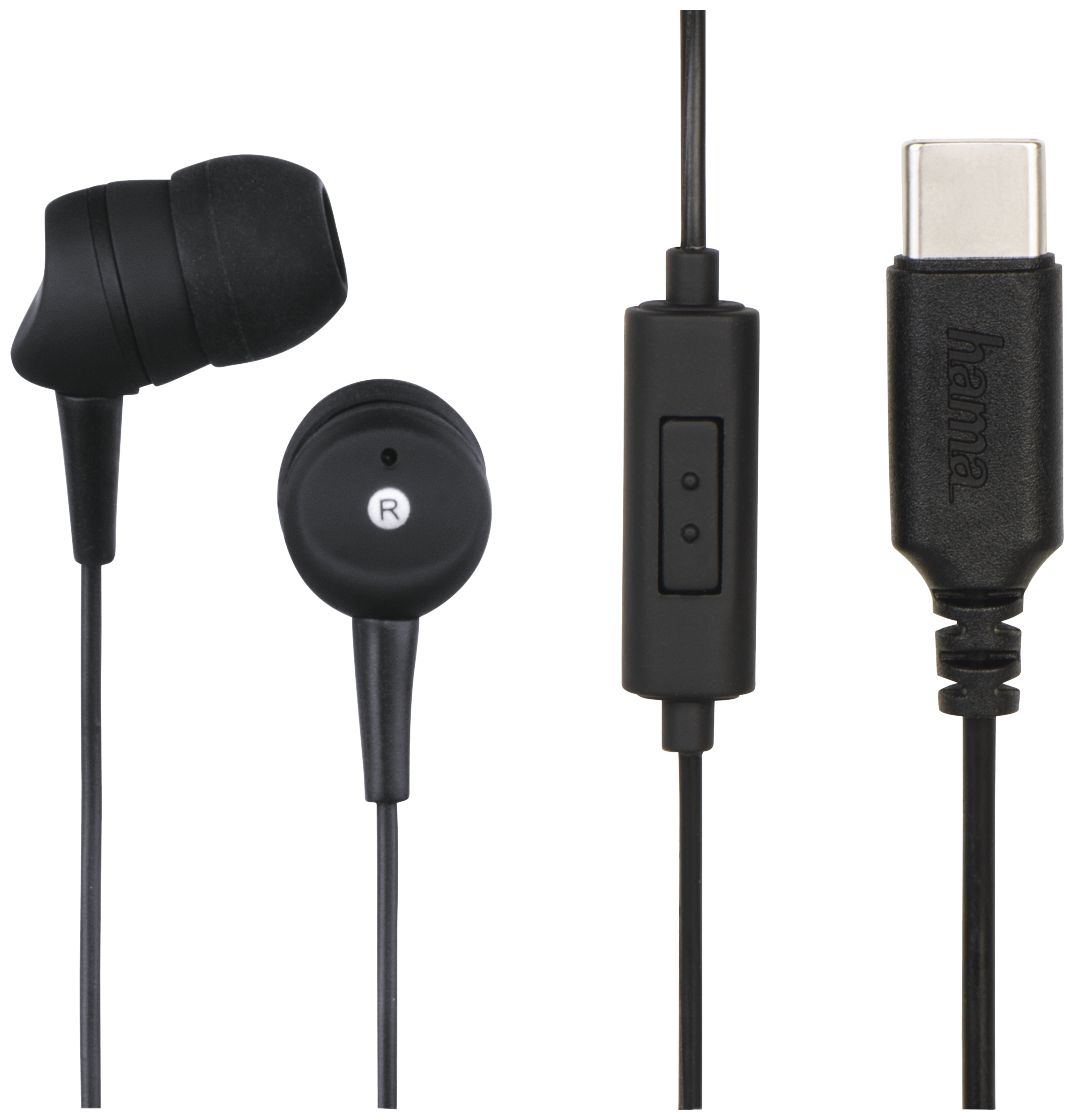 184105 Basic4Phone USB-C In-Ear Kopfhörer Kabelgebunden (Schwarz) 
