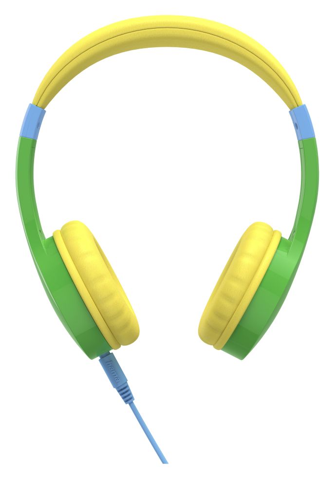 184107 Kids Guard Ohraufliegender Kopfhörer Kabelgebunden (Blau, Grün, Gelb) 