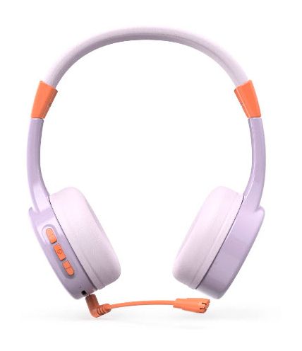 184183 Teens Guard II Ohraufliegender Bluetooth Kopfhörer kabellos 48 h Laufzeit (Orange, Violett) 