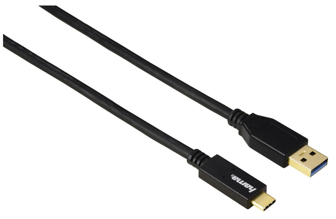 00135715 USB-3.1-Gen 2-Kabel USB-C-Stecker – USB-A-Stecker vergoldet 1,00m 
