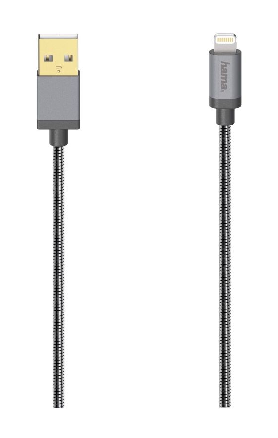 200501 Lightning auf USB A Männlich 0,75 m  (Anthrazit) 