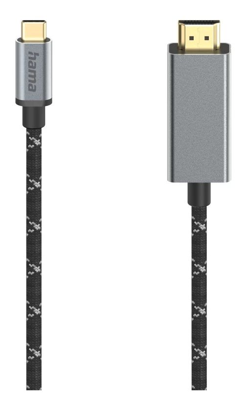 200509 Stecker Gerade HDMI auf USB Typ-C 1,5 m  (Schwarz) 