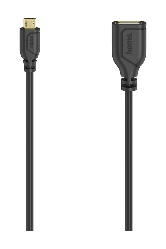 200613 Flexi-Slim 0,48 Gbit/s Micro-USB A auf USB A Weiblich 0,15 m  (Schwarz) 