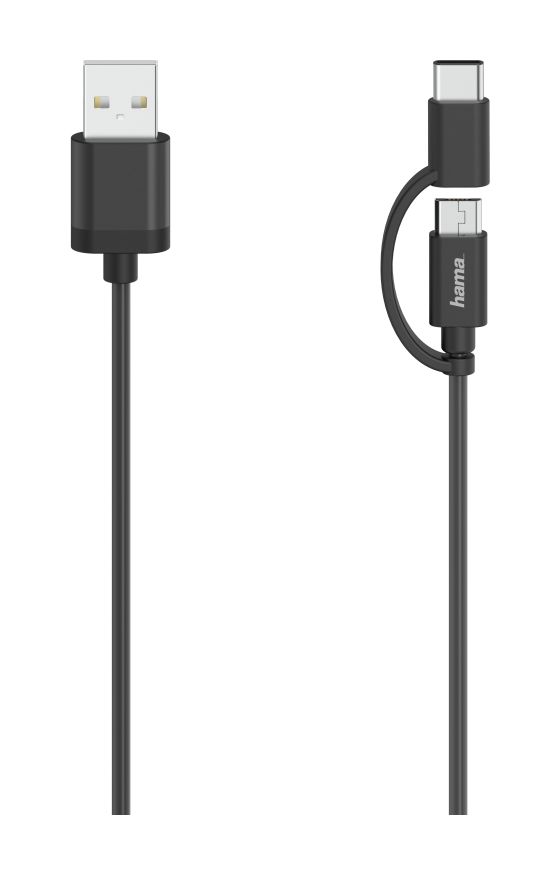 200616 0,48 Gbit/s USB A auf USB C/Micro-USB A Männlich 0,75 m  (Schwarz) 
