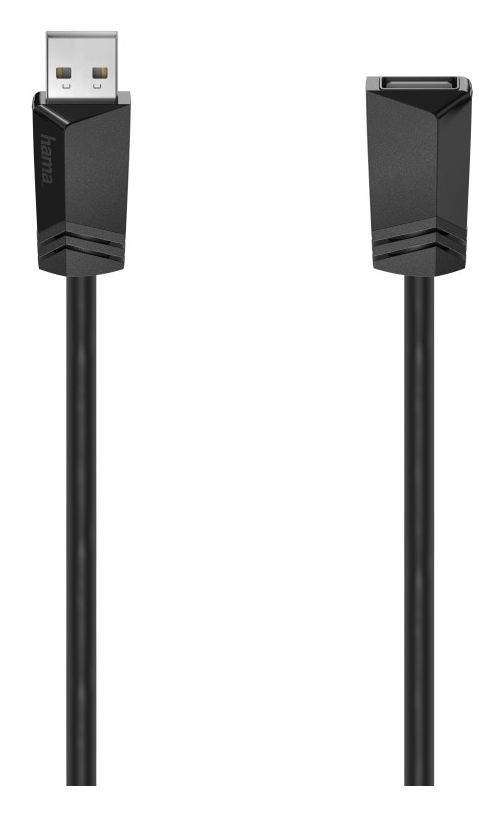 200618 0,48 Gbit/s Stecker USB A auf USB A Buchse 0,75 m  (Schwarz) 