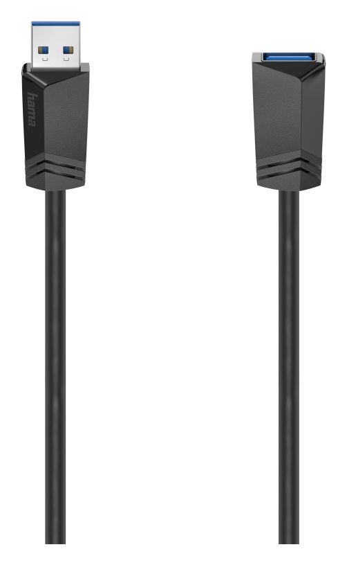 200628 5 Gbit/s Stecker USB A auf USB A Buchse 1,5 m  (Schwarz) 