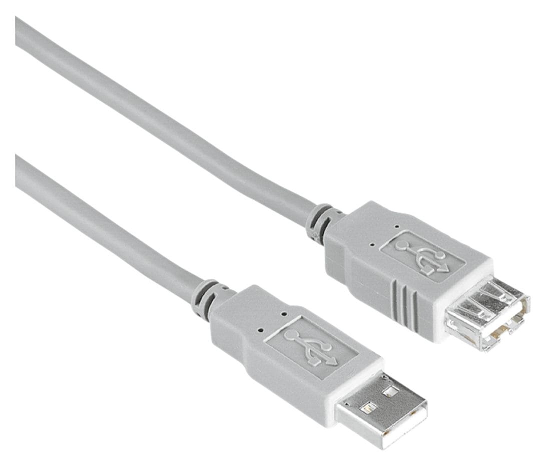 200905 0,48 Gbit/s Stecker USB A auf USB A Buchse 1,5 m  (Grau) 