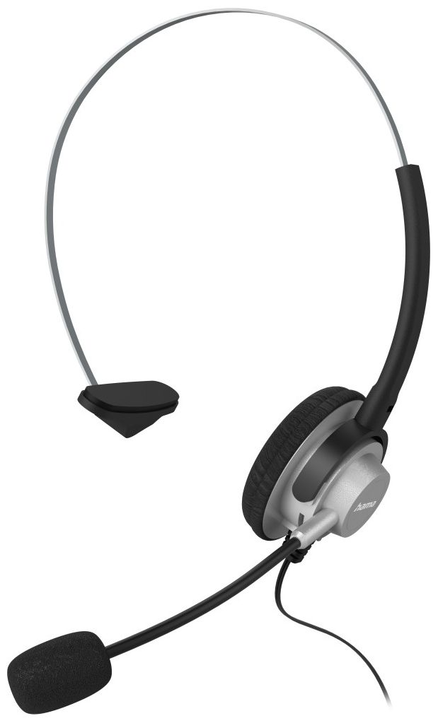 201157 Ohraufliegender Kopfhörer Kabelgebunden (Schwarz, Silber) 