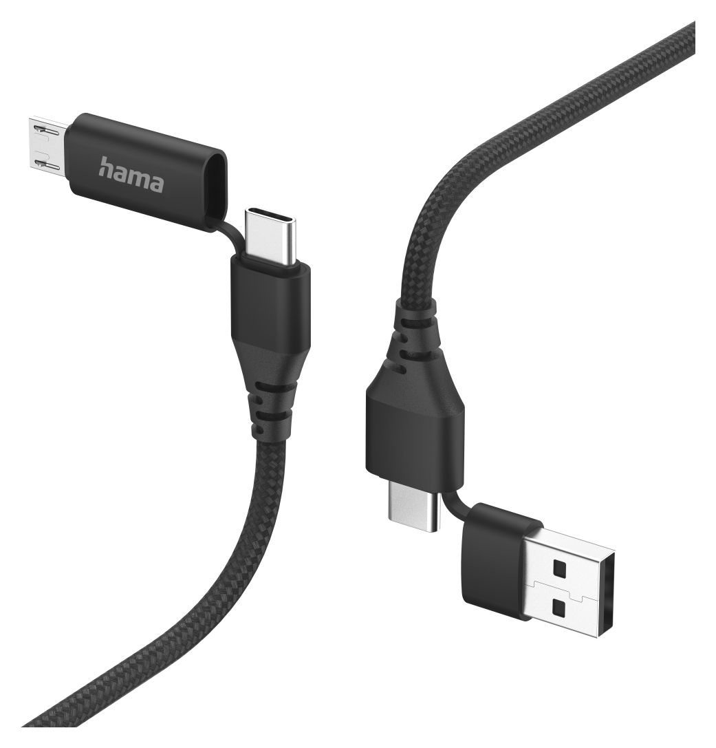 201537 0,48 Gbit/s USB A/USB C auf USB C/Micro-USB B Männlich 1,5 m  (Schwarz) 