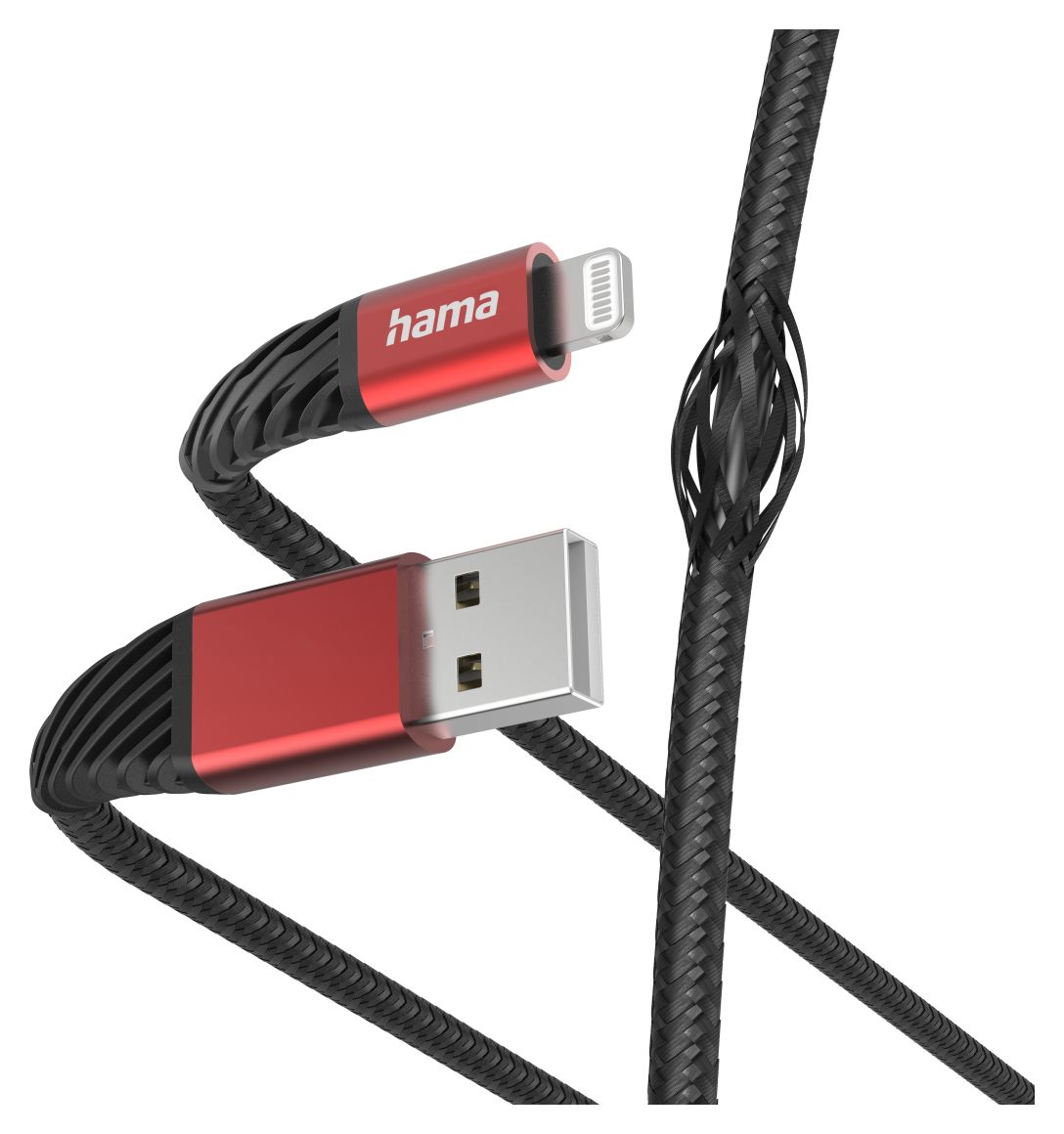 201538 Extreme Lightning auf USB A Männlich 1,5 m  (Schwarz, Rot) 