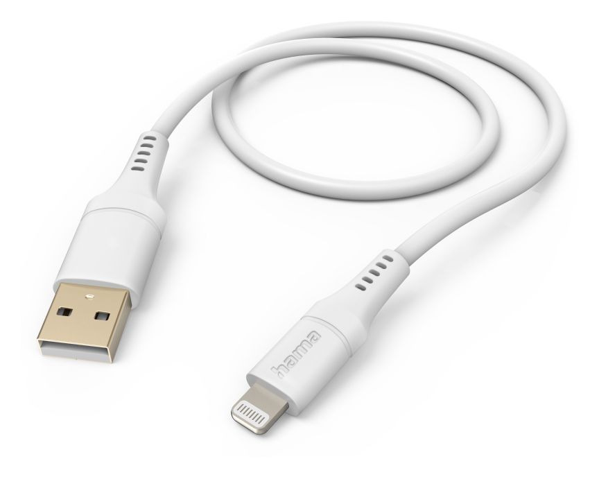 201568 Flexible Lightning auf USB A Männlich 1,5 m  (Weiß) 
