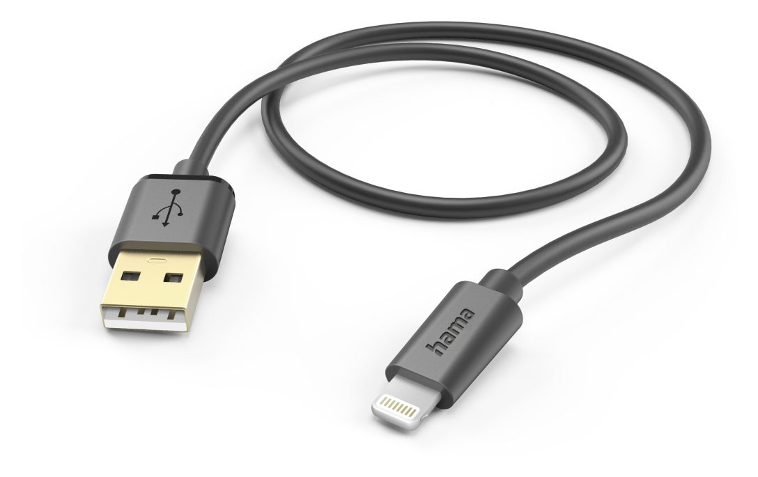201580 Lightning auf USB A Männlich 1,5 m  (Schwarz) 