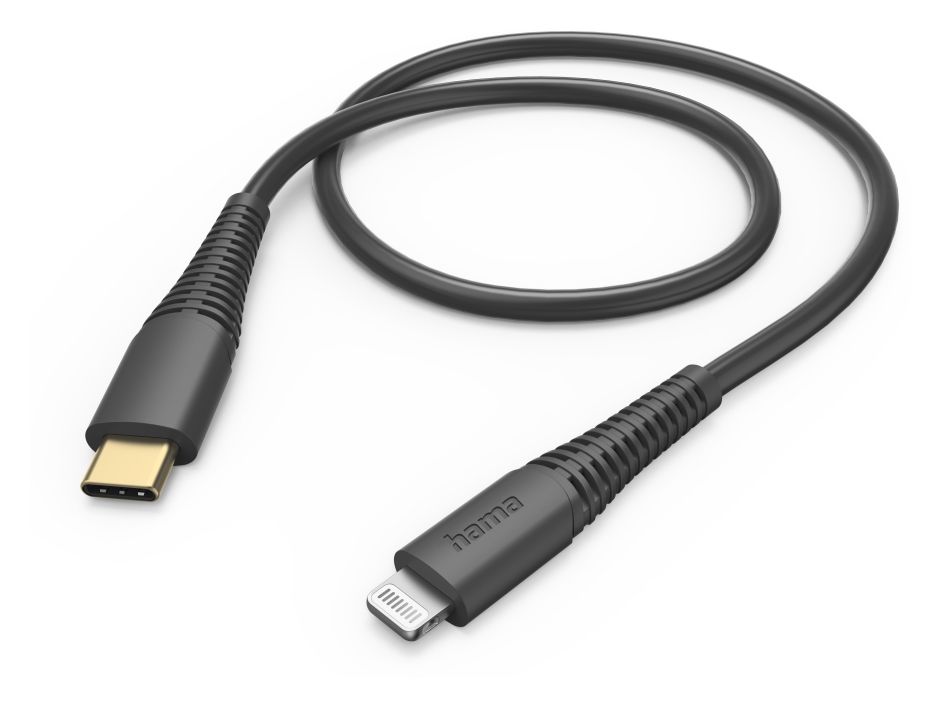 201602 Lightning auf USB C Männlich 1,5 m  (Schwarz) 