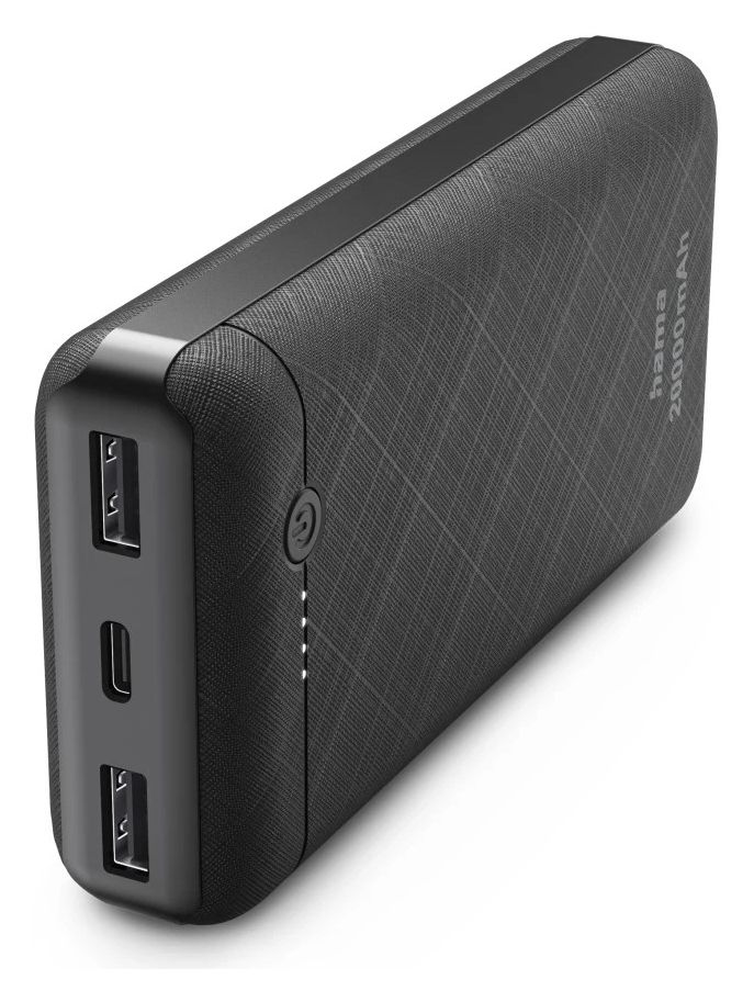 201754 20000 mAh Powerbank USB Typ-C  (Schwarz) 