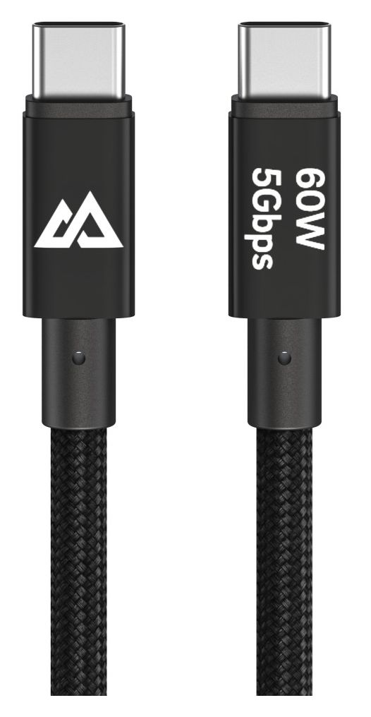 201764 5 Gbit/s Stecker USB C auf USB C bis 60 W 1,2 m  (Schwarz) 