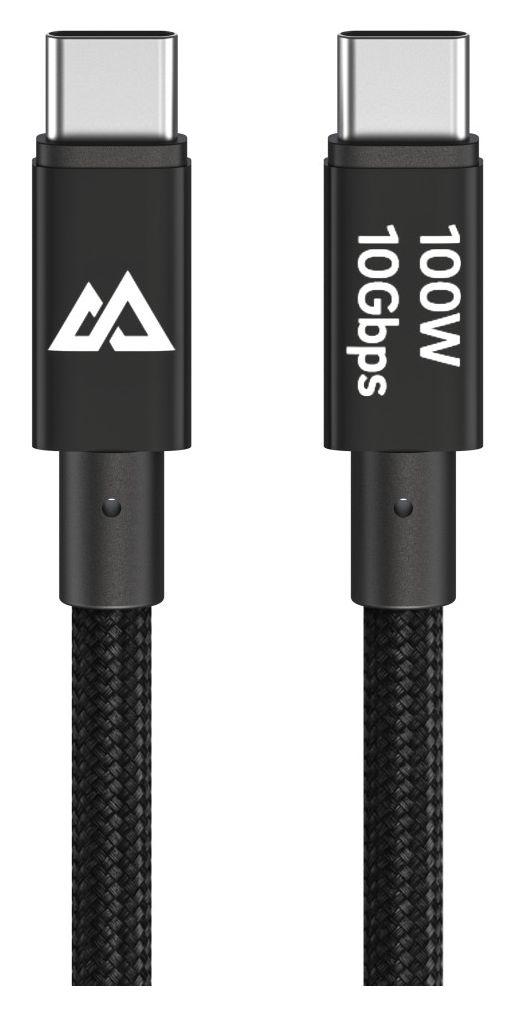 201765 10 Gbit/s Stecker USB C auf USB C bis 100 W 1,2 m  (Schwarz) 