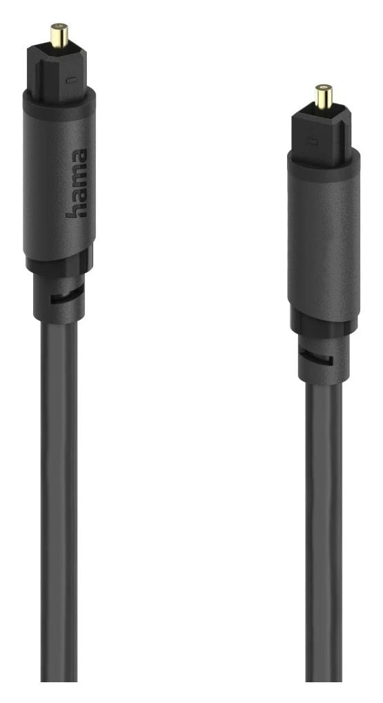 202015 Audio-Lichtleiter-Kabel Stecker Toslink auf Toslink 0,75 m  (Schwarz) 