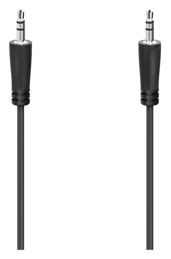 205262 Audio-Kabel Stecker 3,5 mm Klinke auf 3,5 mm Klinke 1,5 m  (Schwarz) 