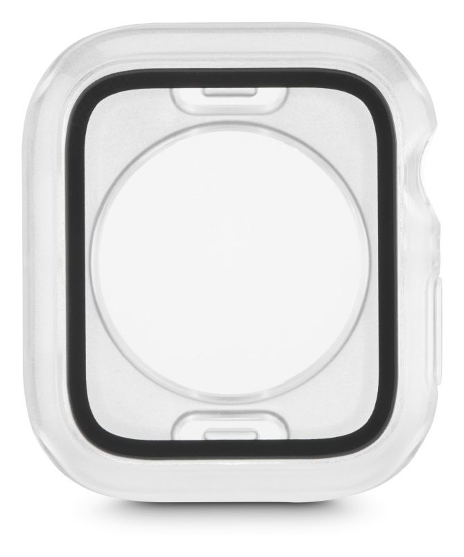 210919 Hülle Apple Watch 4/5/6/SE 1. Gen./SE 2. Gen (Schwarz, Transparent) 