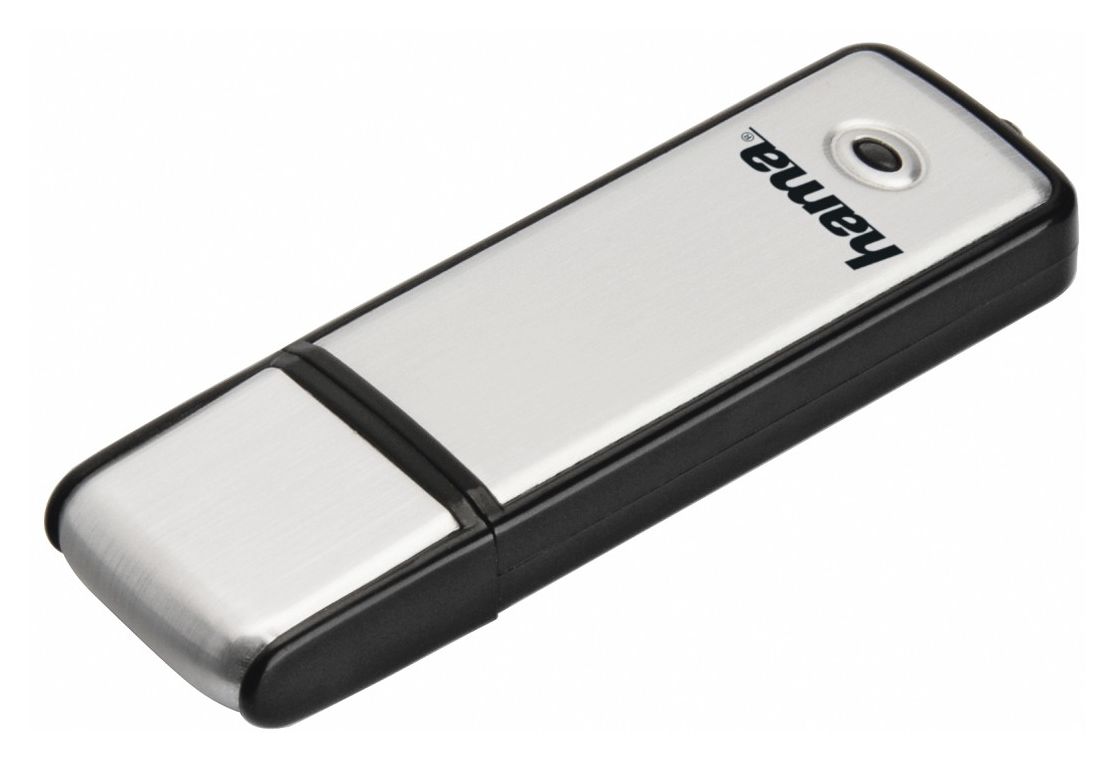 213106 Fancy USB Typ-A Stick 128 GB  (Schwarz, Silber) 