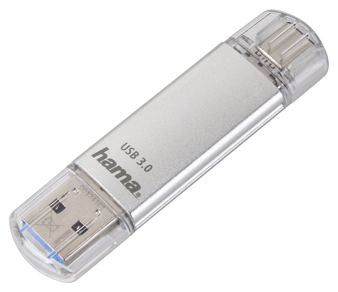 213109 C-Laeta USB Type-A / USB Type-C Stick 128 GB  (Silber) 