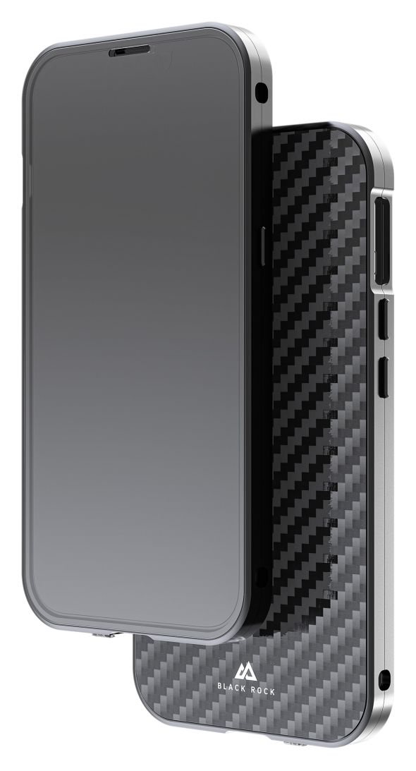 215152 360° Glass Cover für Apple iPhone 14 (Schwarz, Transparent) 