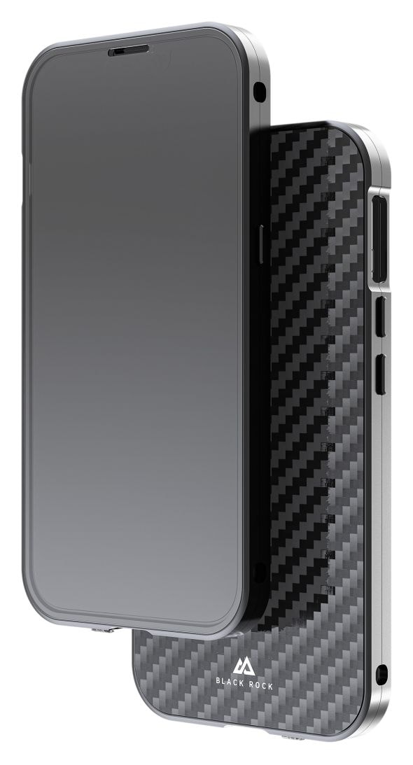215152 360 Grad Glass Cover für Apple iPhone 14  (Schwarz/Transparent) 