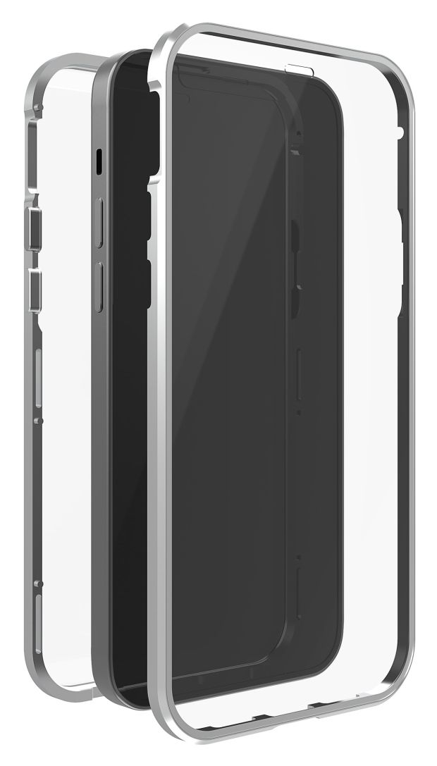 215169 360° Glass Cover für Apple iPhone 14 Pro  (Silber, Transparent) 