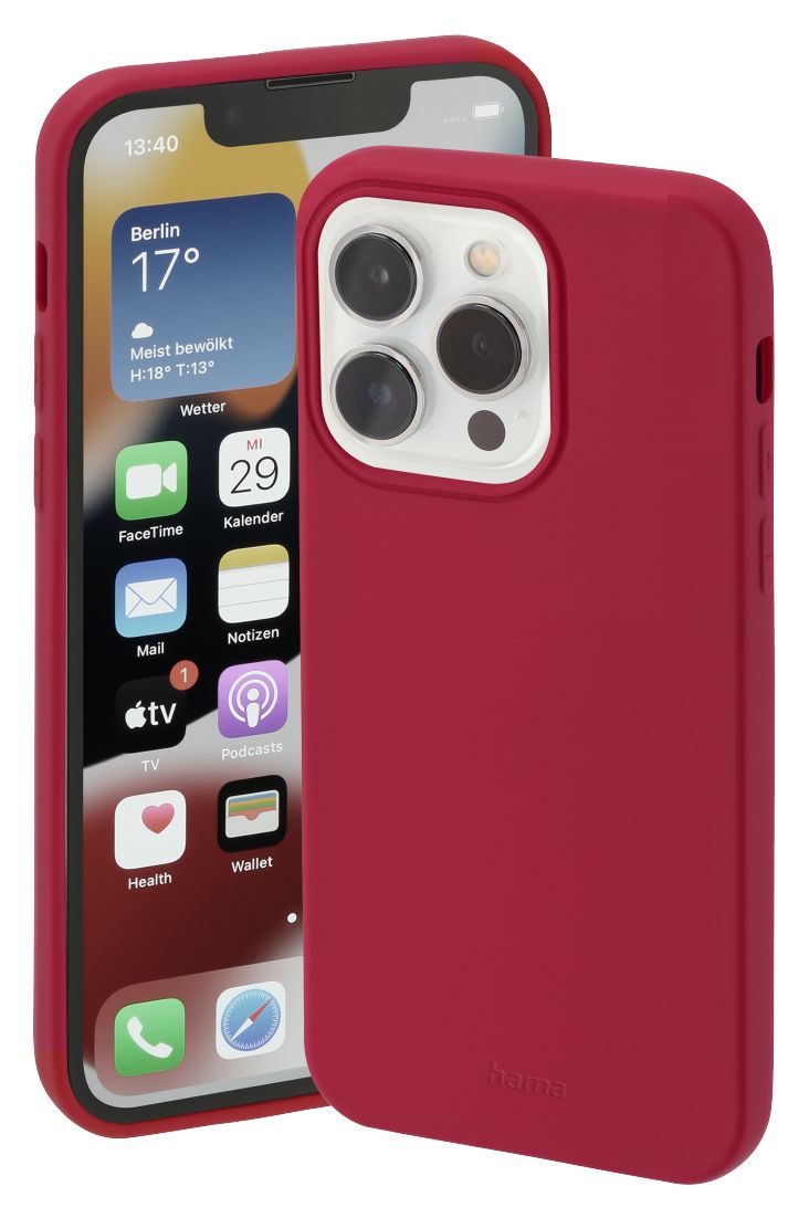 215558 Finest Feel Cover für Apple iPhone 14 Pro Max (Rot) 