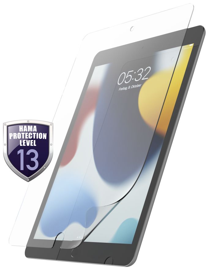 216386 Hiflex Klare Bildschirmschutzfolie 9H für Apple iPad 10.2" bis 25,9 cm (10.2") Schlagfest, Kratzresistent, Schockresistent (Transparent) 
