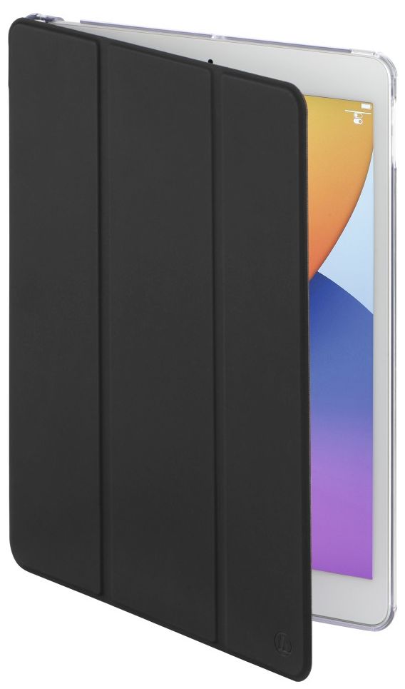 216407 Fold Clear Flip case aus Kunststoff für Apple iPad 10.2" (2019/2020) bis 25,9 cm (10.2") Staubresistent, Kratzresistent mit Magnetverschluss (Schwarz, Transparent) 