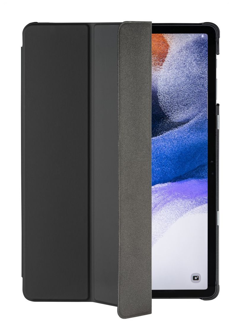 217175 Fold Folio aus Kunststoff für Samsung Galaxy Tab S7/ S8 bis 27,9 cm (11") Schmutzabweisend, Staubresistent, Kratzresistent mit Magnetverschluss (Schwarz) 