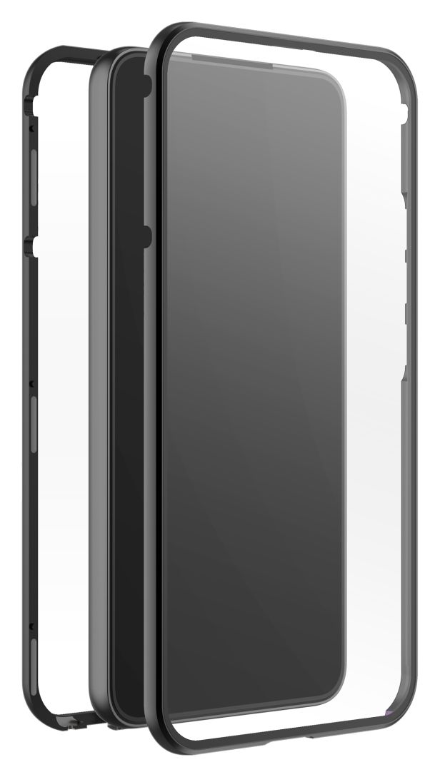 220372 360° Glass Cover für Samsung Galaxy S23 (Schwarz, Transparent) 