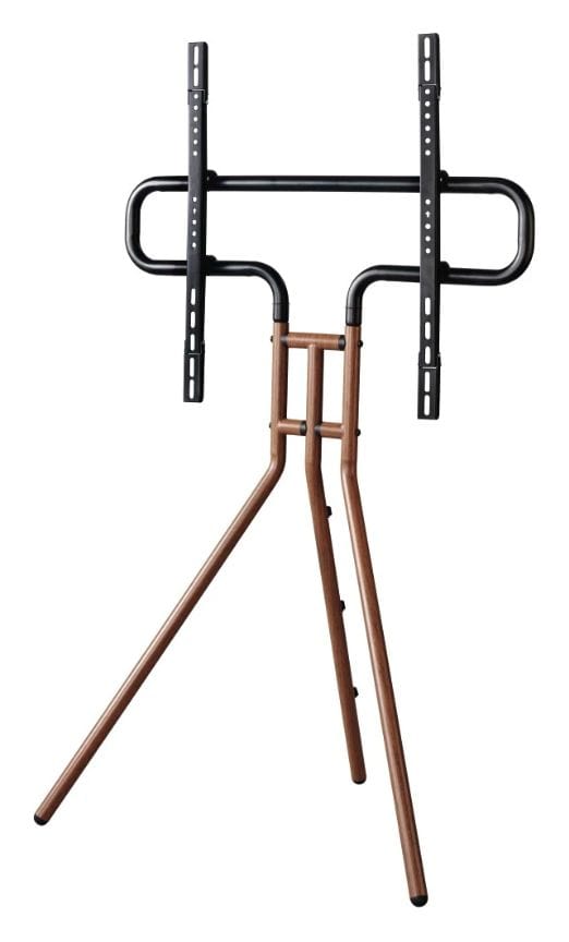 220872 TV-Staffelei Design Standfuß bis 190,5 cm (75") 40 kg  (Schwarz/Walnuss) 