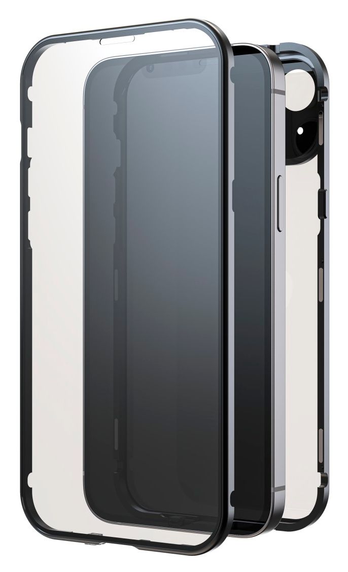 221299 360° Glass Cover für Apple iPhone 15 Plus (Schwarz) 