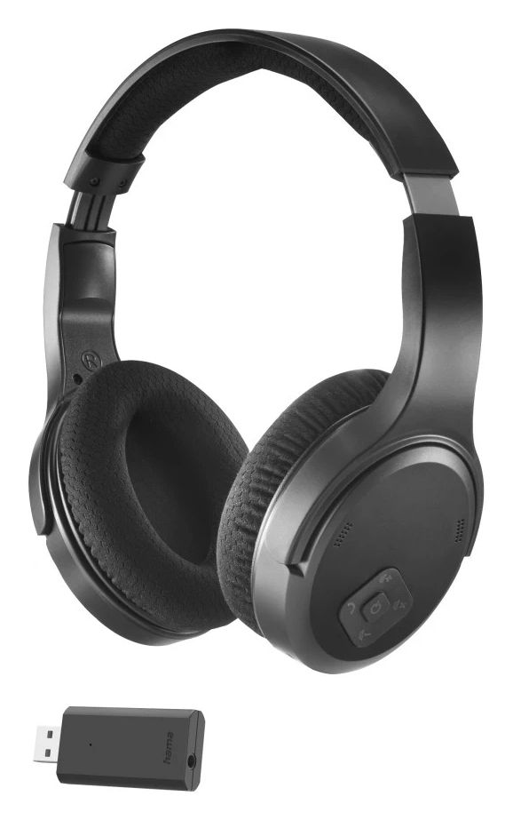 221847 Fernseh Over Ear Bluetooth Kopfhörer kabelgebunden&kabellos 16 h Laufzeit  (Schwarz) 