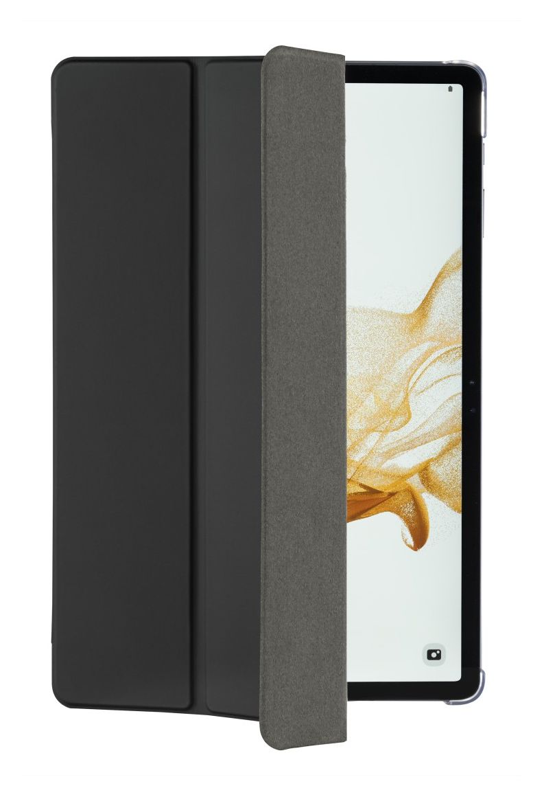 222004 Fold Clear Folio aus Kunststoff für Samsung Galaxy Tab S9 FE bis 27,7 cm (10.9") mit Klappverschluss (Schwarz, Transparent) 
