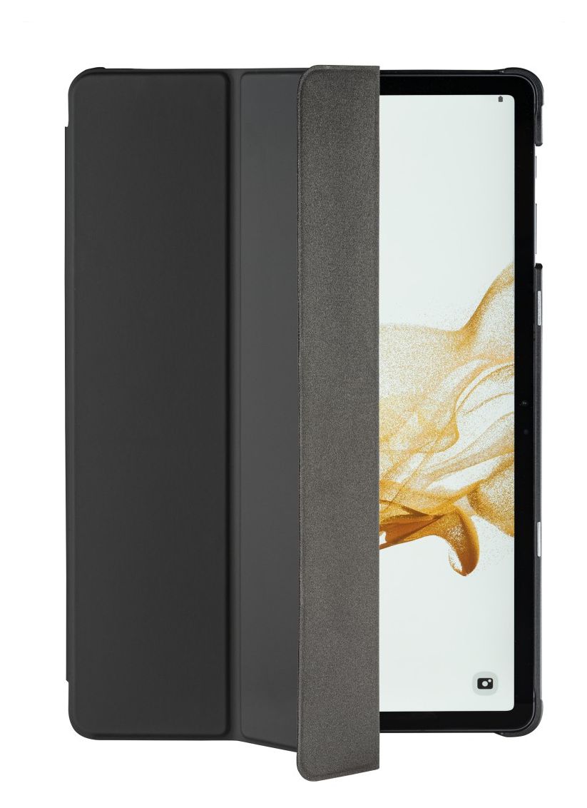 222005 Fold Clear mit Stiftfach Folio aus Kunststoff für Samsung Galaxy Tab S9 FE bis 27,7 cm (10.9") mit Klappverschluss (Schwarz, Transparent) 