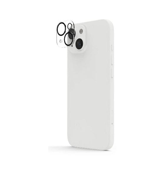 222742 Cam Protect Kameraobjektivschutz gehärtetes Glas 9H für  Apple iPhone 15 / 15 Plus Bruchfest, Schlagfest, Schlagfest, Kratzresistent, Splitterfrei, Schockresistent 