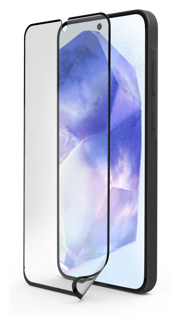 228532 Super Hybrid Klare Bildschirmschutzfolie Kunststoff 9H für  Samsung Galaxy A56 5G Schlagfest, Kratzresistent, Splitterfrei, Stoßfest 