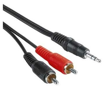 00030456 Audio-Kabel 3,5-mm-Klinken-Stecker - 2 Cinch-Stecker 5 m 