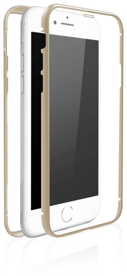 184778 360 Glass Cover für Apple Apple Iphone 7/8 (Gold, Transparent) 