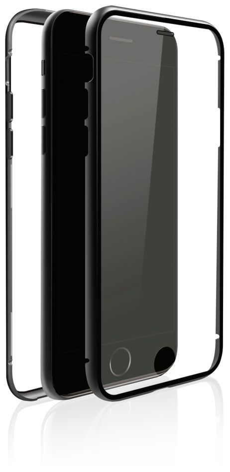 184770 360° Glass Cover für Apple Apple iPhone 7/8 (Schwarz, Transparent) 