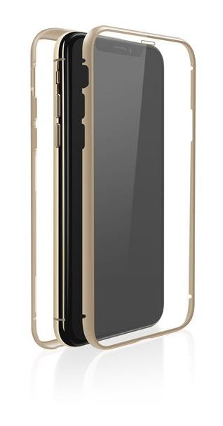 187082 360° Glass Cover für Apple iPhone 11 Max (Gold, Transparent) 