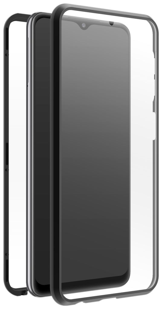 217738 360° Glass Cover für Samsung Galaxy A33 5G (Schwarz, Transparent) 