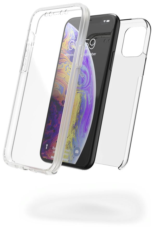 187469 360° Protection Cover für Apple iPhone 11 Pro (Transparent) 